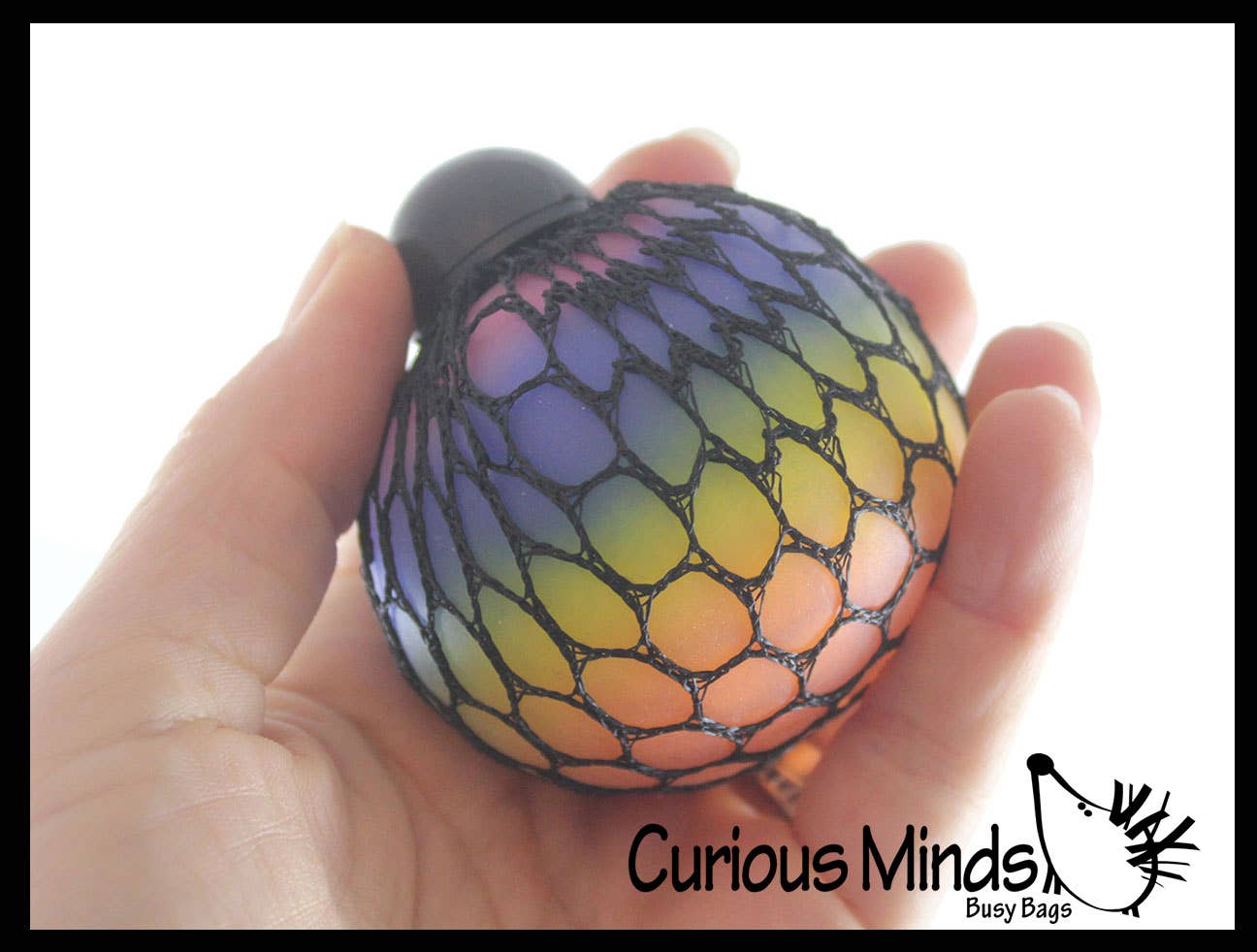 Rainbow Mesh Doh Filled Squeeze Balls - Doh - Ultra Squish Toy