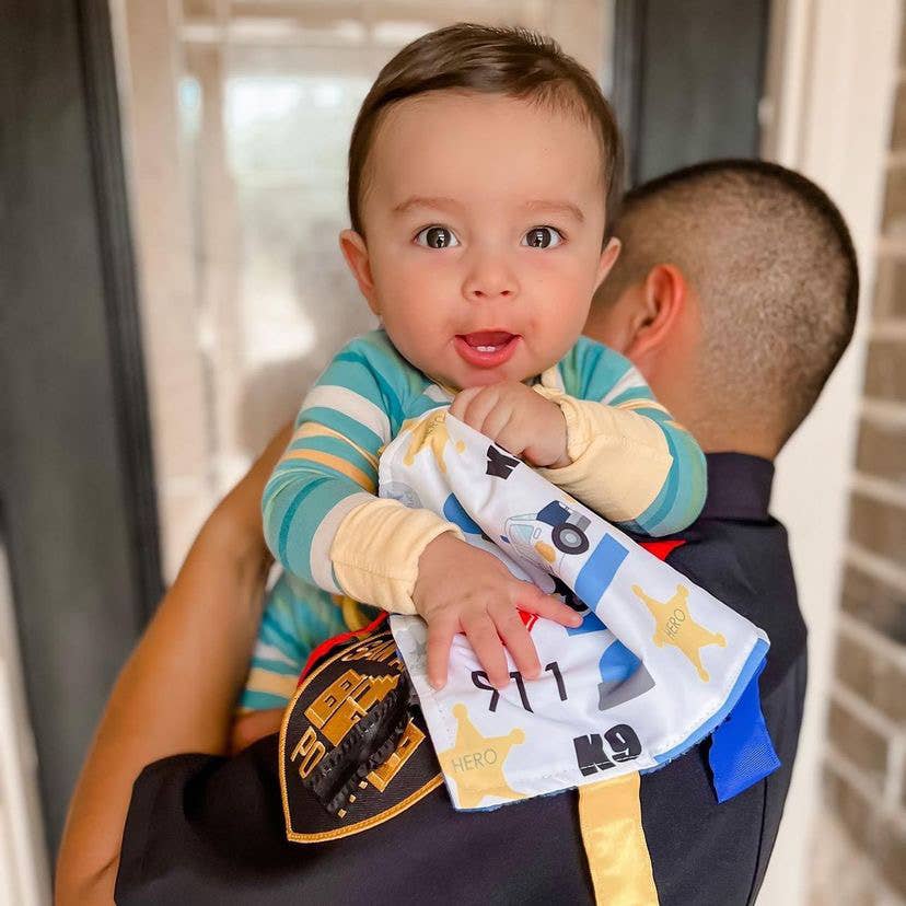 Crinkle Tag Sensory Toy-Police Rescue