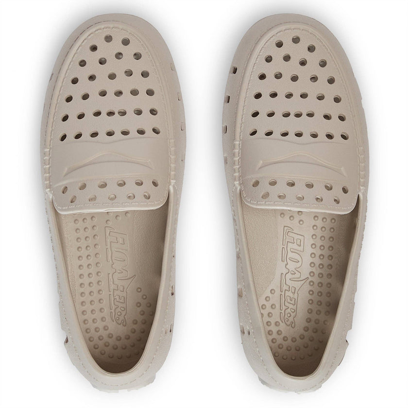 Bone & Bright White Floafers
