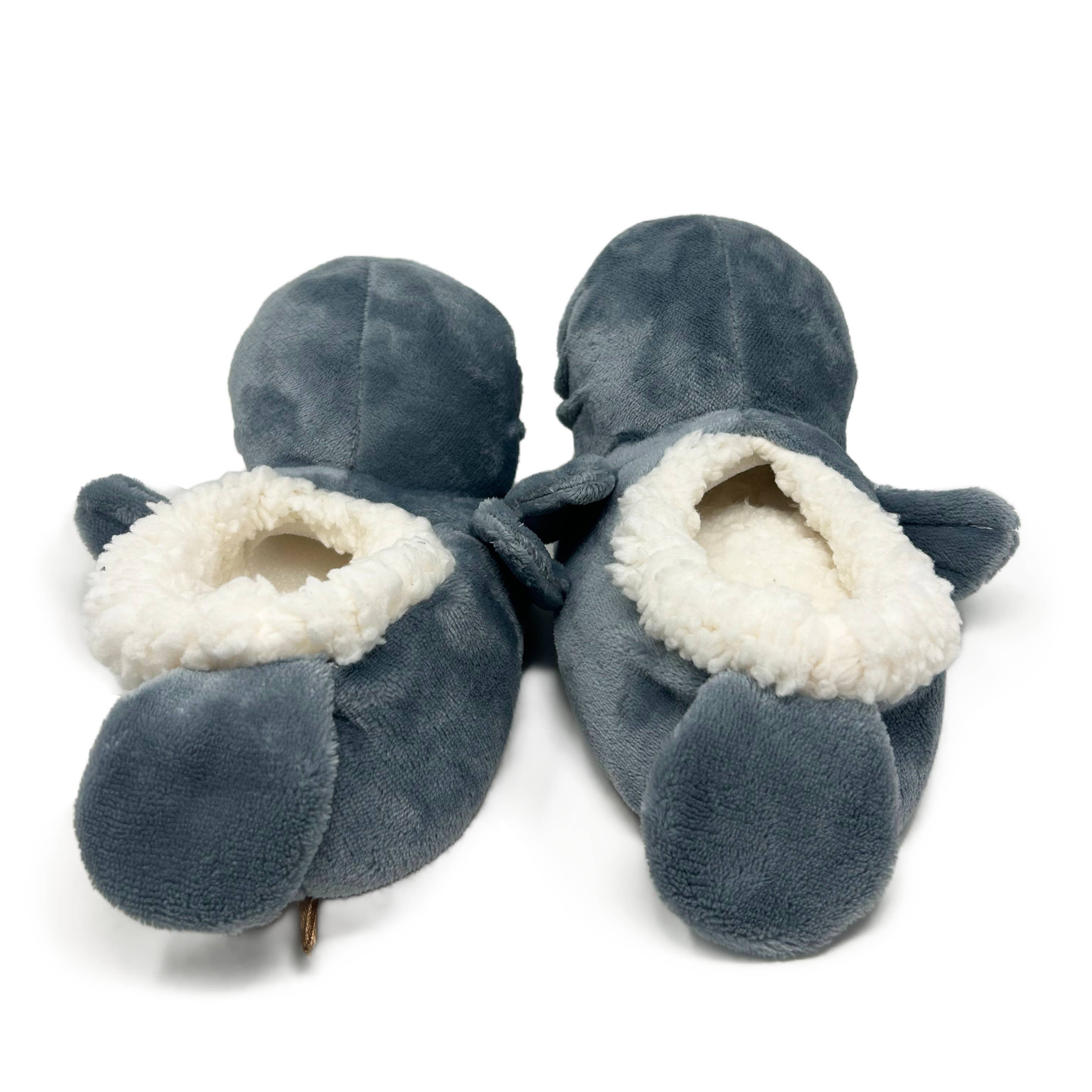 Manatee Splash | Kid's Funny Animal Plush Non-Slip Slippers