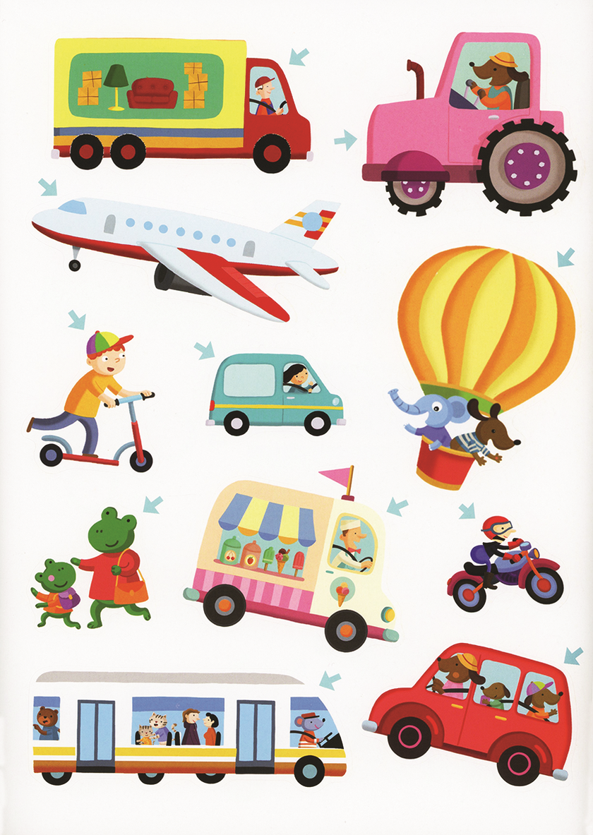 Big Stickers, Things That Go Sticker Book