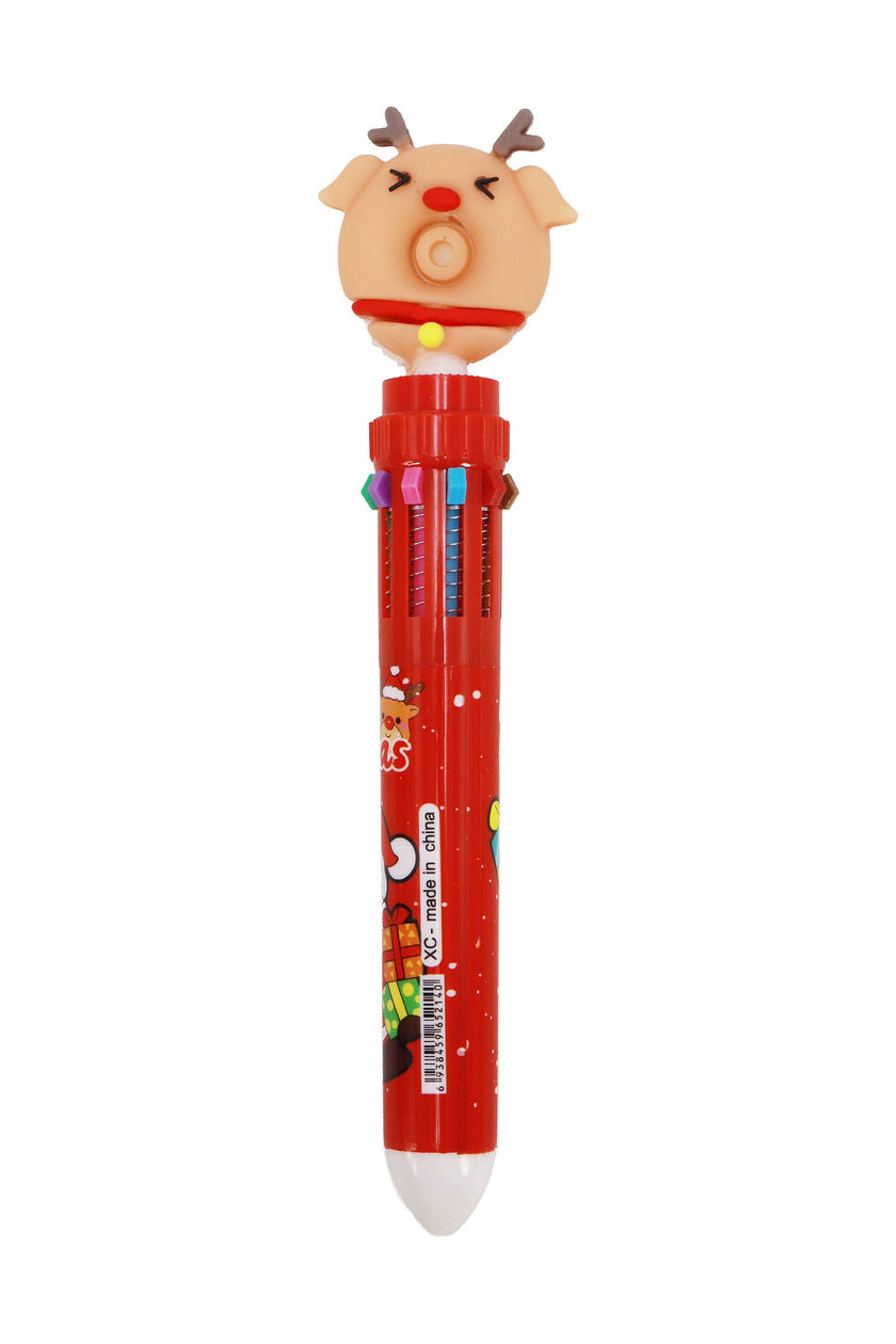 Cute Christmas 10-in-1 Multicolor Pen