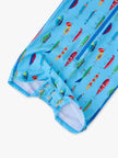 Baby Boys Gone Fishin Long Sleeve One Piece Rash Guard Swimsuit