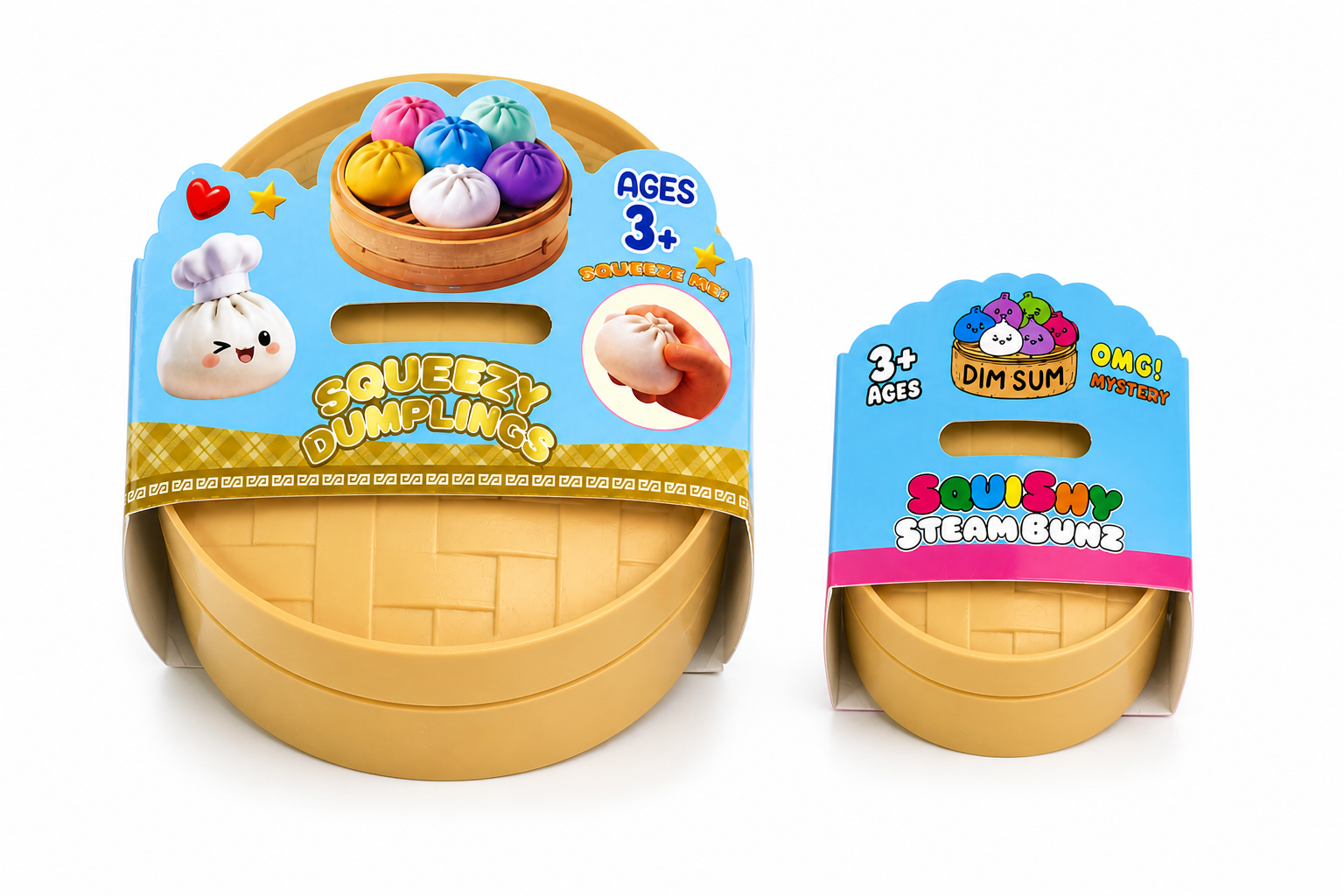 Mini Squishy Steam Bunz – Mystery Mini Dumplings Toy 2 1/4