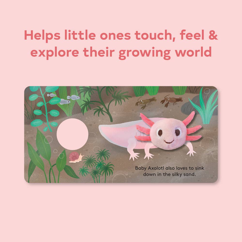 Finger Puppet Board Book- Baby Axolotl