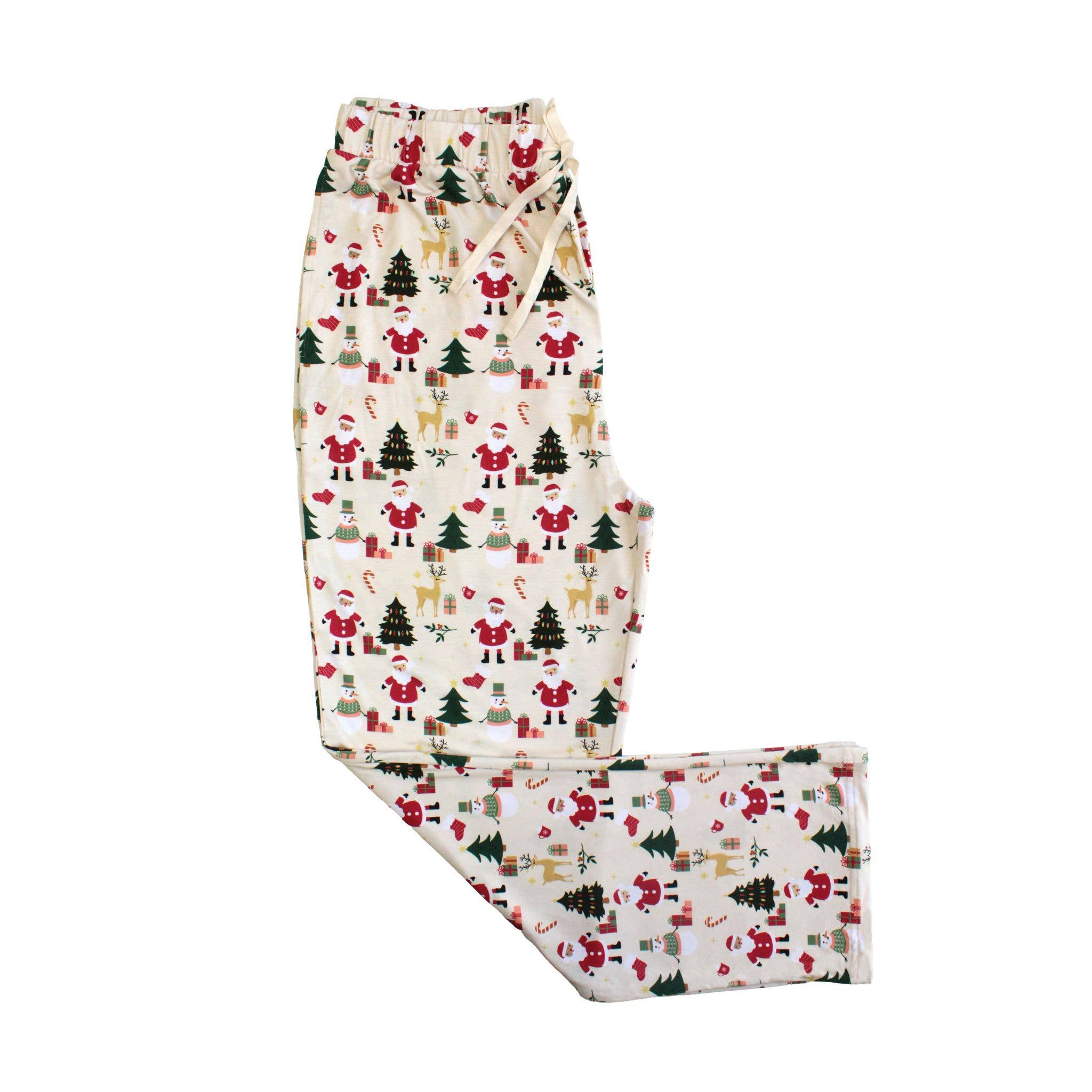 Adult Cozy Christmas Bamboo Relaxed Lounge Pajama Pants