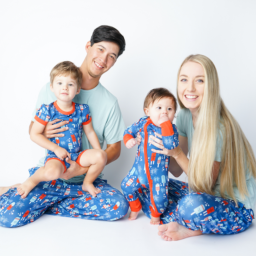 4th of July Party Pops Bamboo Pajamas Baby Clothes