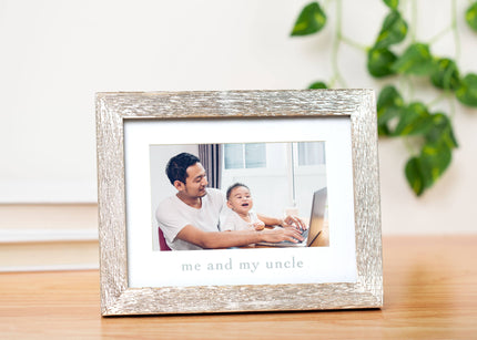 Me and My Uncle Sentiment Frame, Rustic