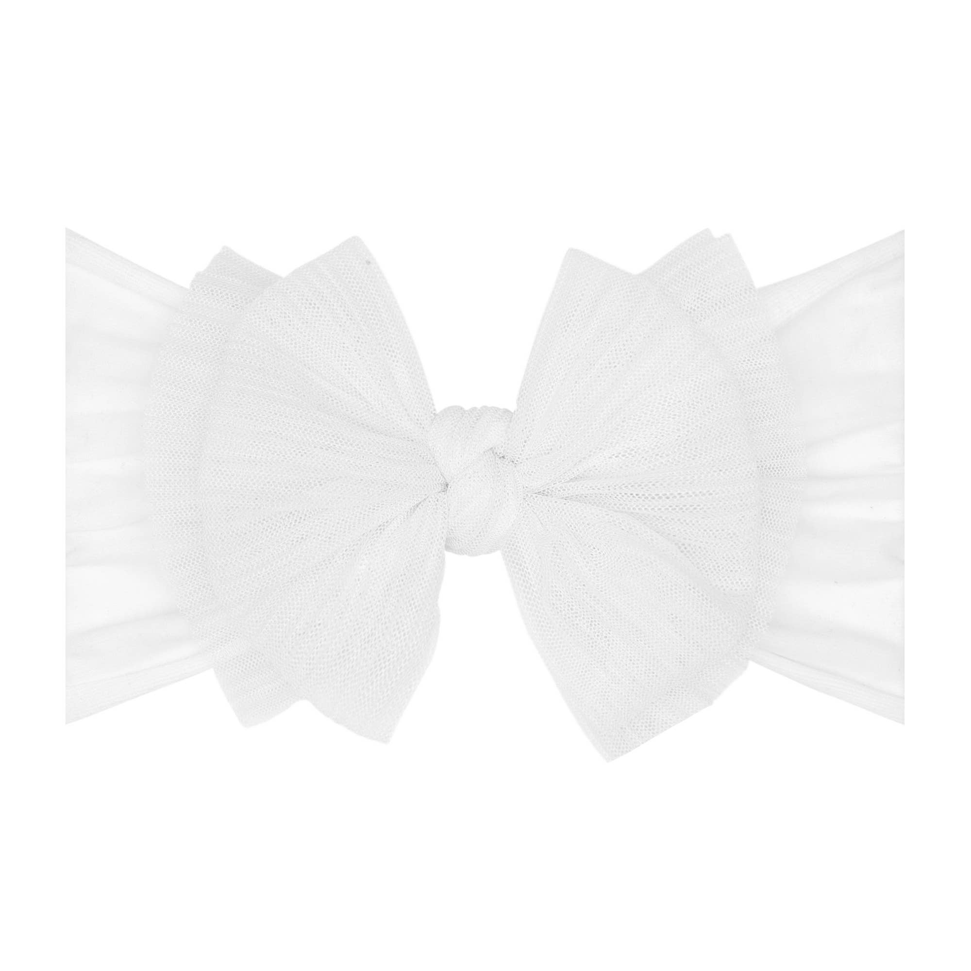 Baby Bling® Tulle FAB® soft nylon headband with tulle bow