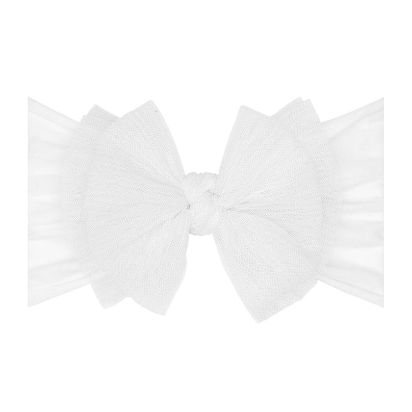 Baby Bling® Tulle FAB® soft nylon headband with tulle bow