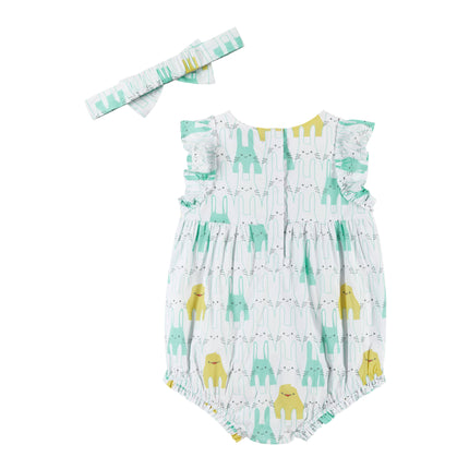 Bunny Chick Print Baby Bubble