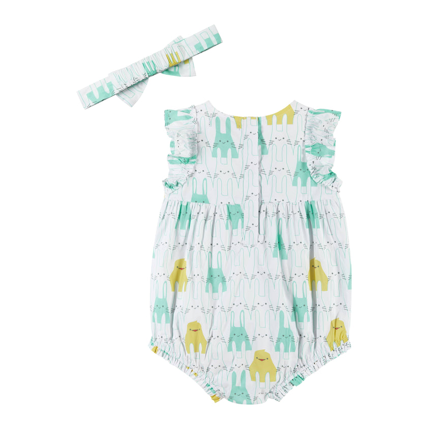 Bunny Chick Print Baby Bubble