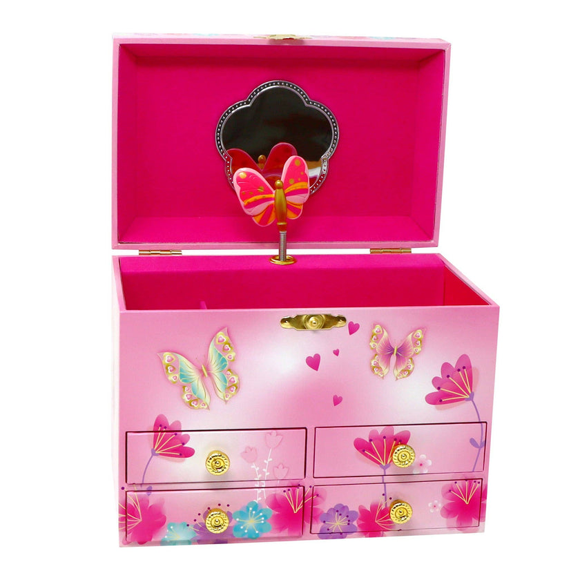 Fairy Butterfly Friends Medium Musical Jewelery Box