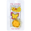 Ant Friends Kids Hair Clips- Spring Yellow and Pink