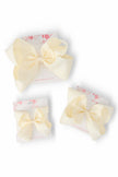 Ivory Grosgrain Hair Bow