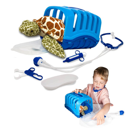 My Little Vet Basket - Sea Turtle Plush Set
