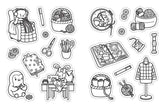 Color Your Own Stickers Book