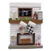 Fireplace Mantle Family Personalized Ornament
