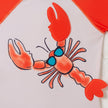 Boys Short Sleeve Rashguard Set | Orange Lobster