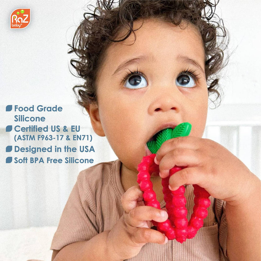 RaZberry Bites Teething Toy - Pink