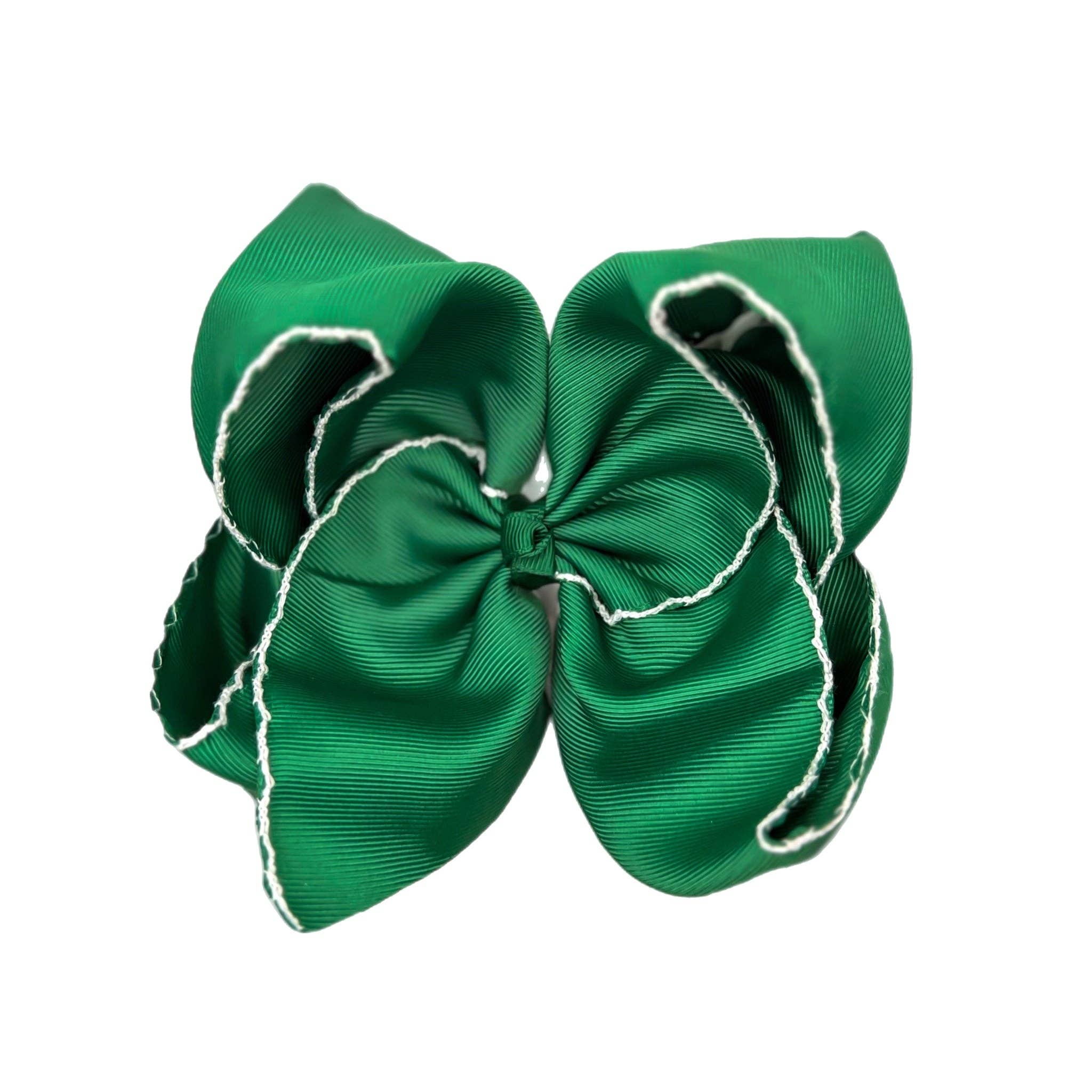 Extra Fun Solid Moonstitch Hair Bows (6in)