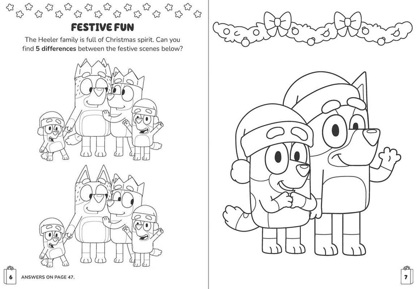 Bluey Colortivity: Hooray Christmas! Coloring Activity Book
