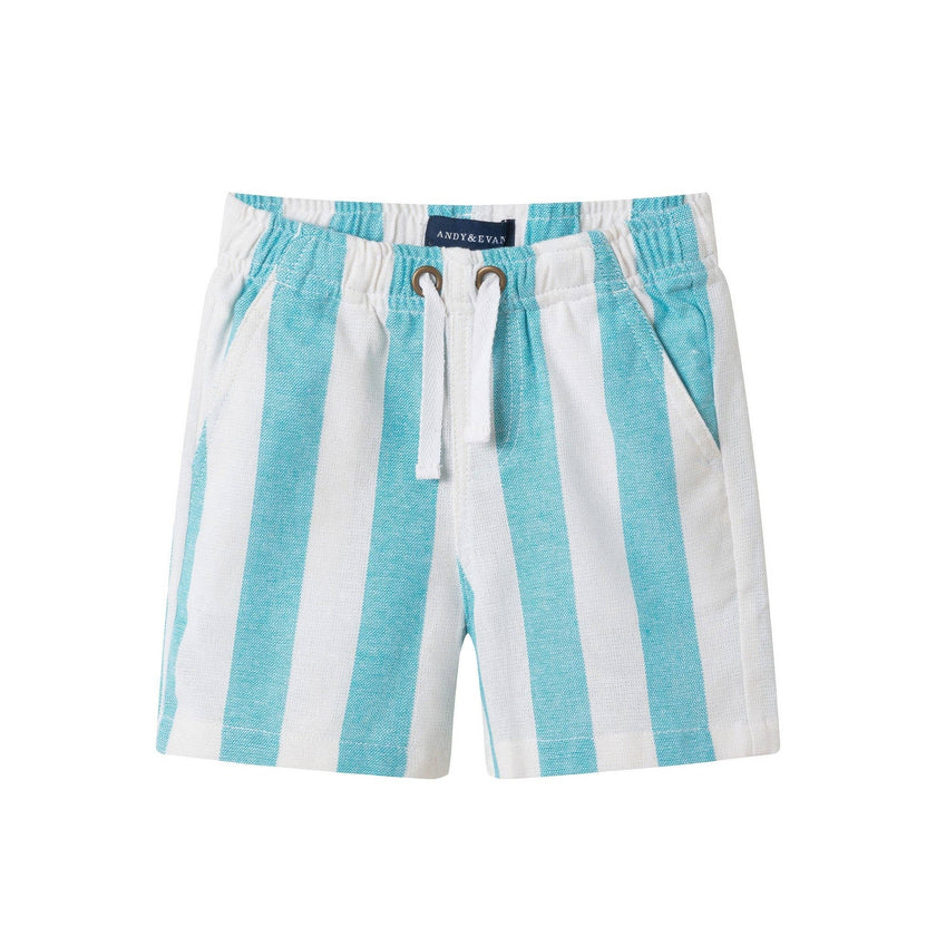Infant Boys Airy Oxford Set | Green Stripe