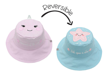 Kids UPF50+ Sun Hat Embroidered - Assorted