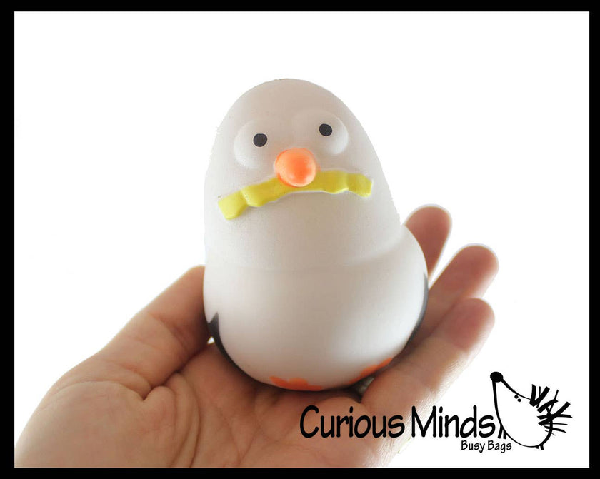 Seagull Squishy Squeeze Stress Ball Soft Doh Filling Toy