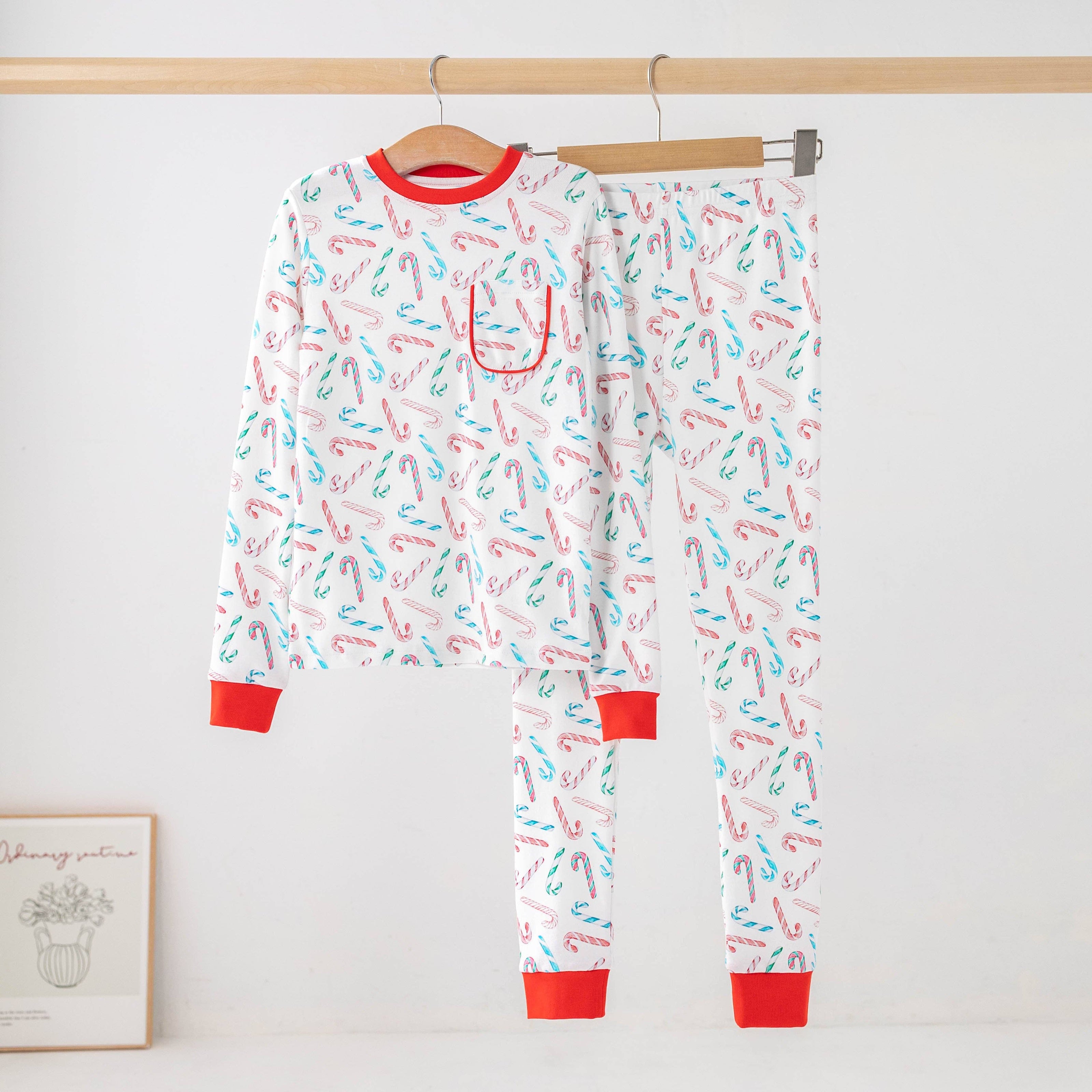 Candy Cane Lane Organic Cotton Kids Pajamas