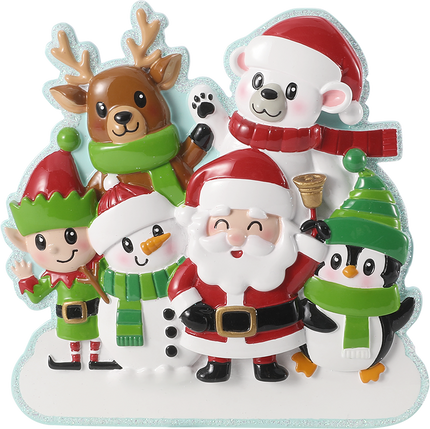 Cute Christmas Characters Personalized Ornament