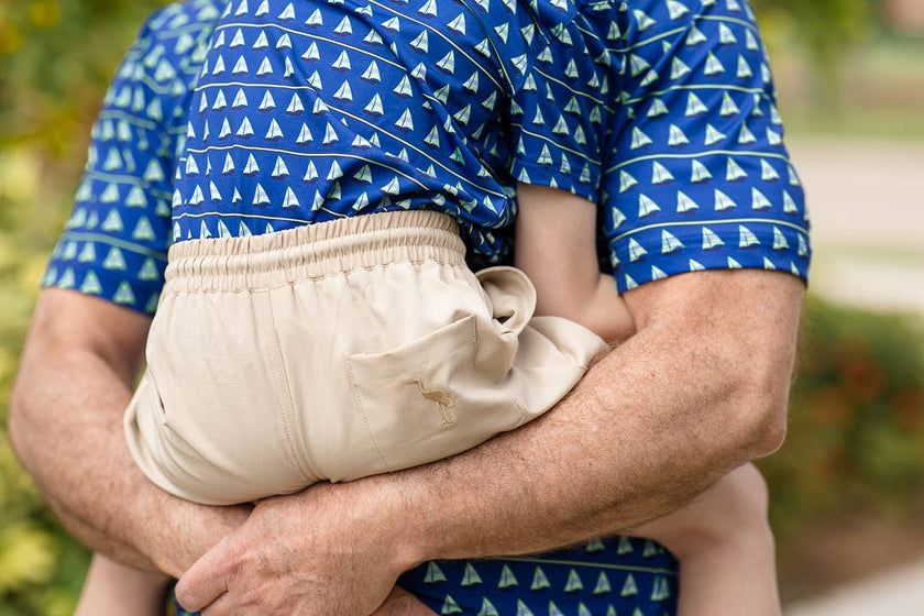 Boys Performance Shorts | Classic Khaki