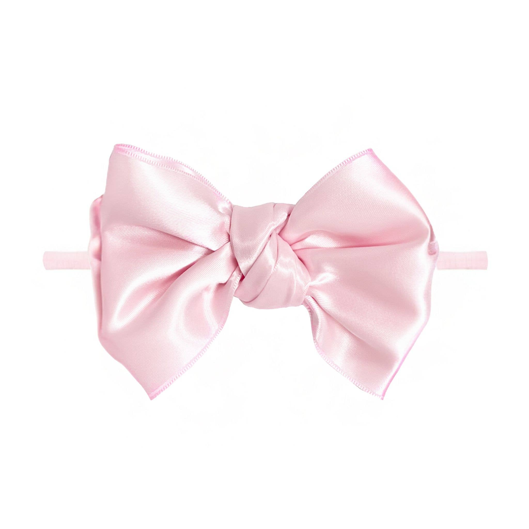 Baby Bling® Satin FAB® Skinny nylon headband with satin bow