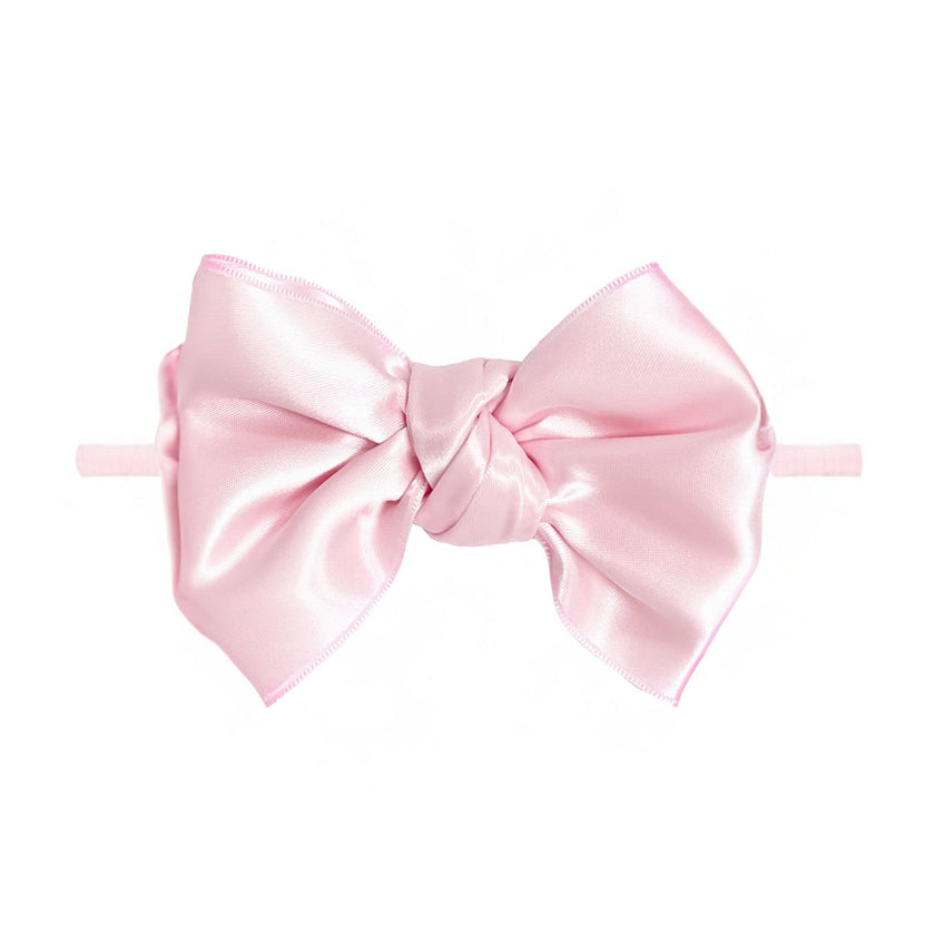 Baby Bling® Satin FAB® Skinny nylon headband with satin bow