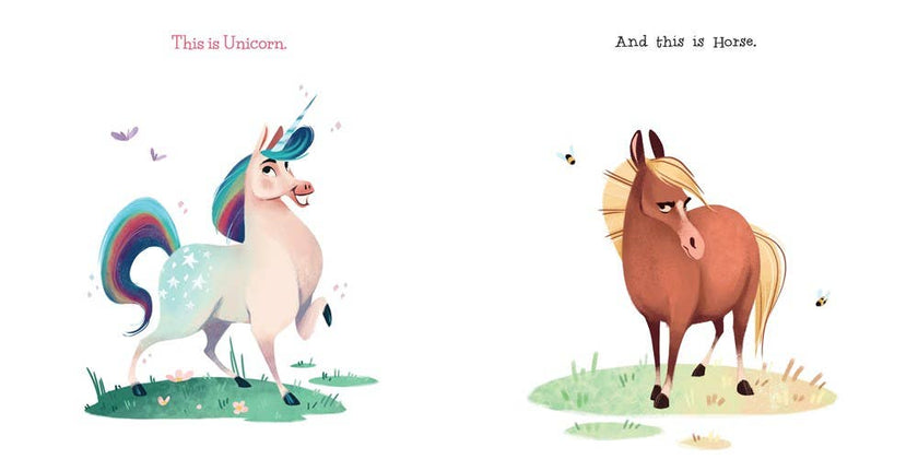 Unicorn and Horse are Friends Board Book