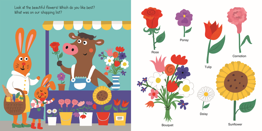 Let's Go Shopping: Farmers Market Book