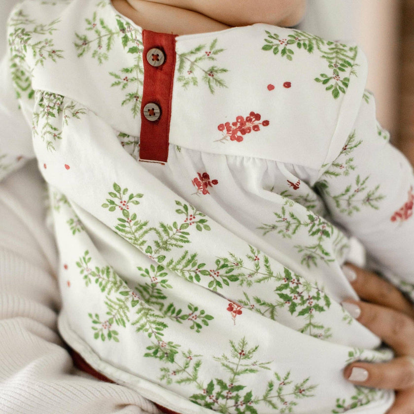 Holiday Snowflakes Organic Tunic & Pants Set