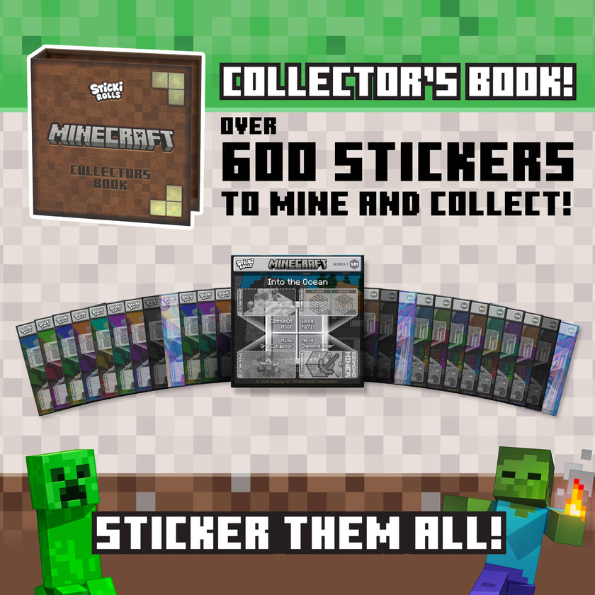 Sticki Rolls Minecraft Collector's Book