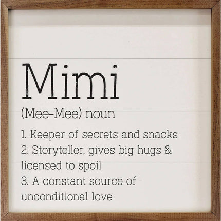 Mimi Definition Sign