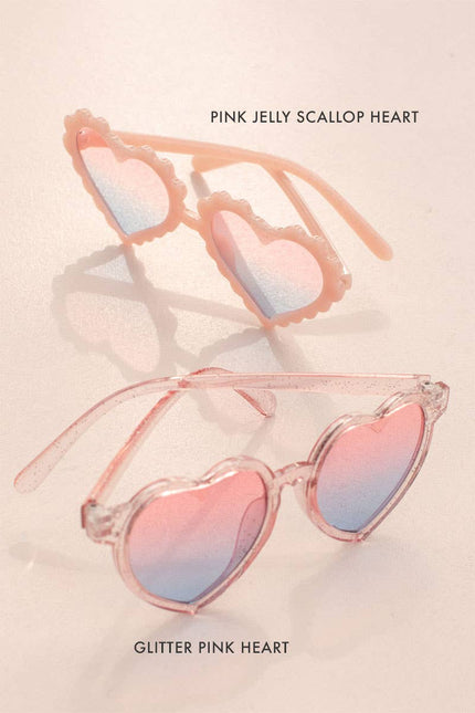 Kids Toddler Pink Glitter Sunglasses