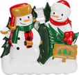 Christmas Tree Farm Snowman Family Personalized Ornament