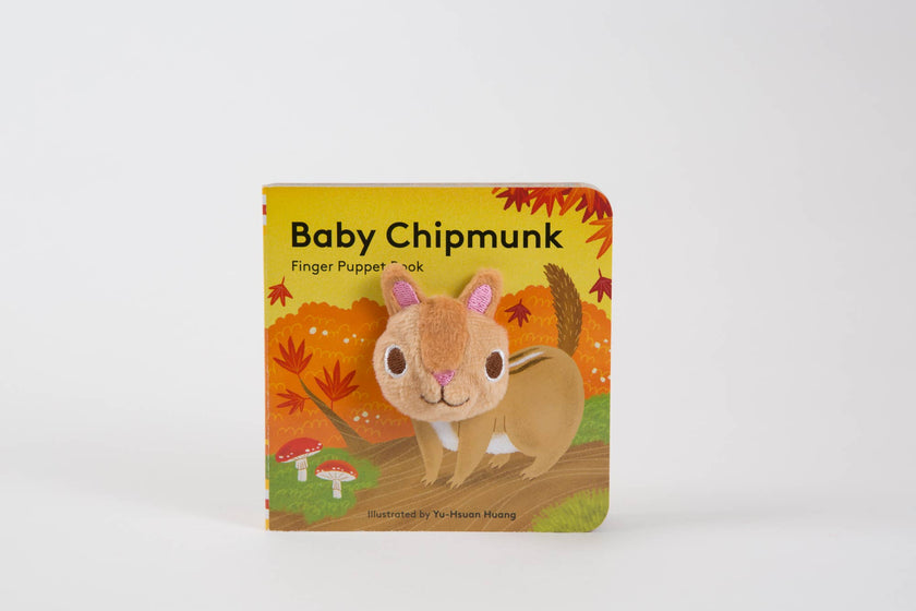 Finger Puppet Board Book- Baby Chipmunk