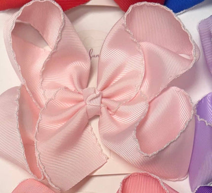6 inch Moonstitch Bows (2 inch Ribbon)