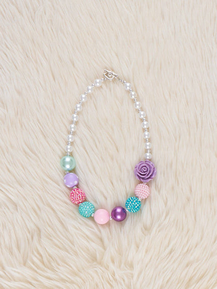 Garden Rose Bead Necklace
