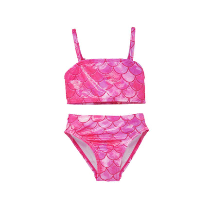 UPF 50+ 3 piece Mermaid Swim Set w/ Shimmer Effect