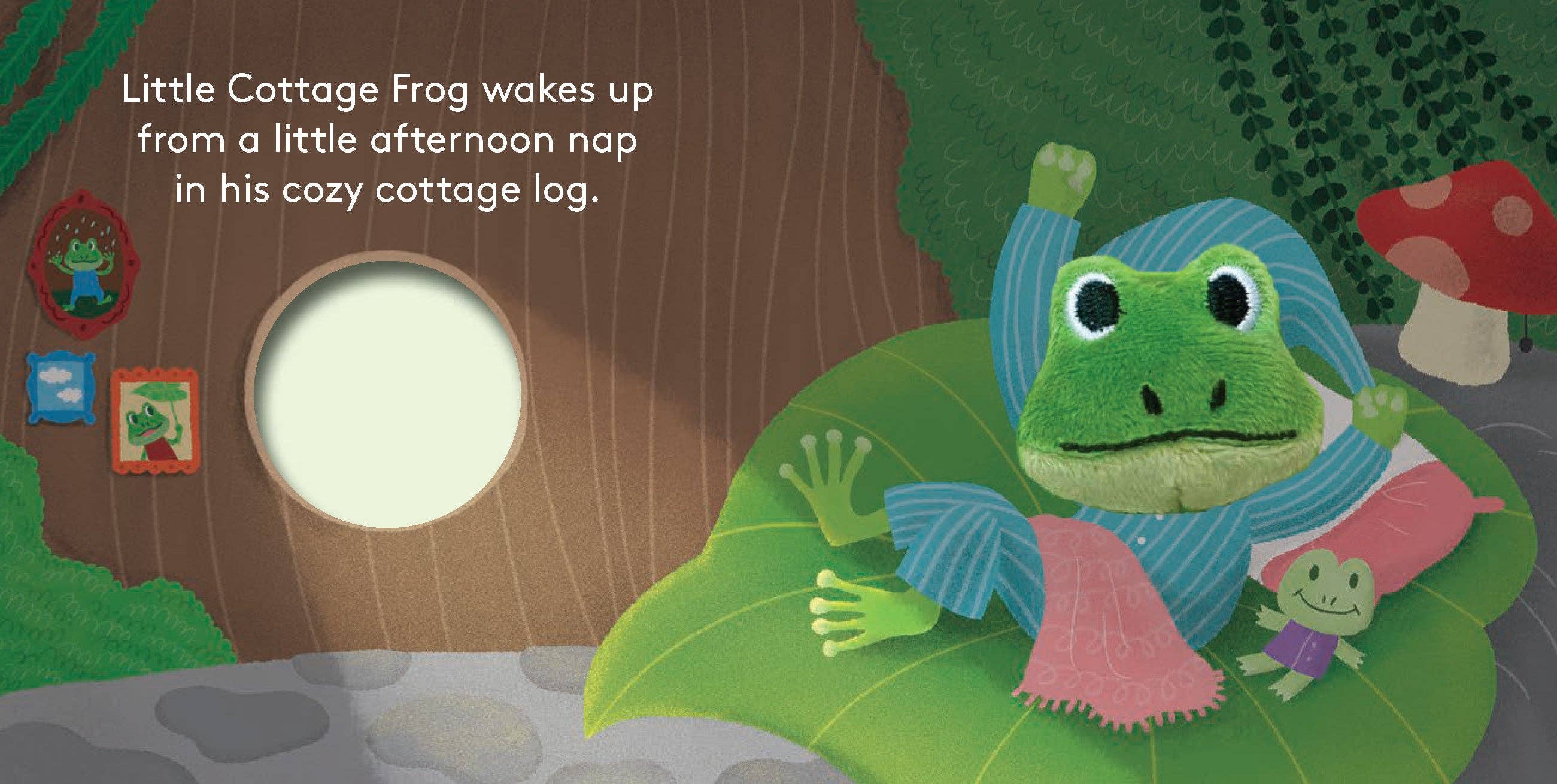 Finger Puppet Board Book- Little Cottage Frog