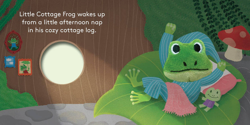 Finger Puppet Board Book- Little Cottage Frog