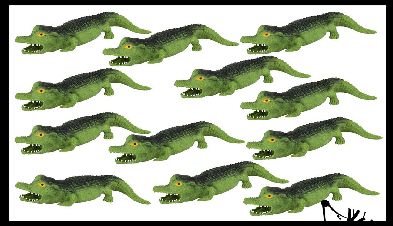 Sand Filled Alligator Crocodile Squishy Toy - Moldable Sensory, Stress