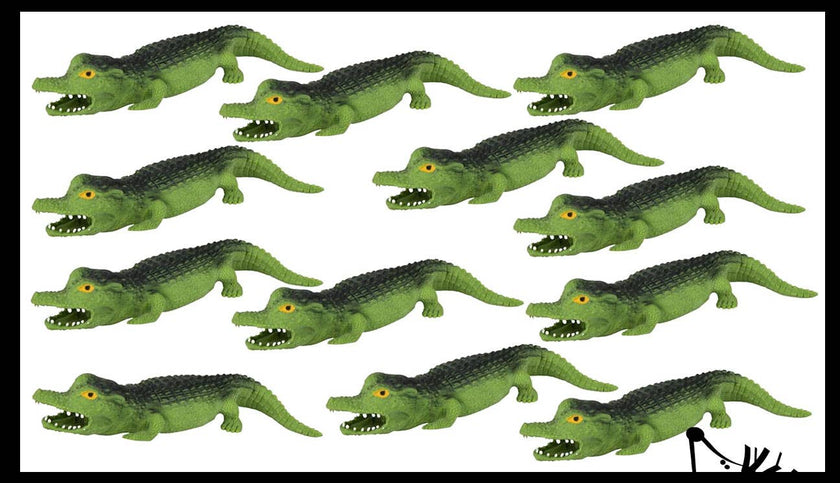 Sand Filled Alligator Crocodile Squishy Toy - Moldable Sensory, Stress