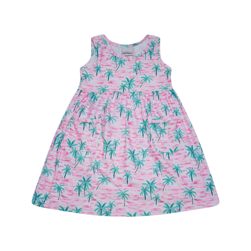Kids UPF50+ Dahlia Sleeveless Dress w/ Pockets for Girls